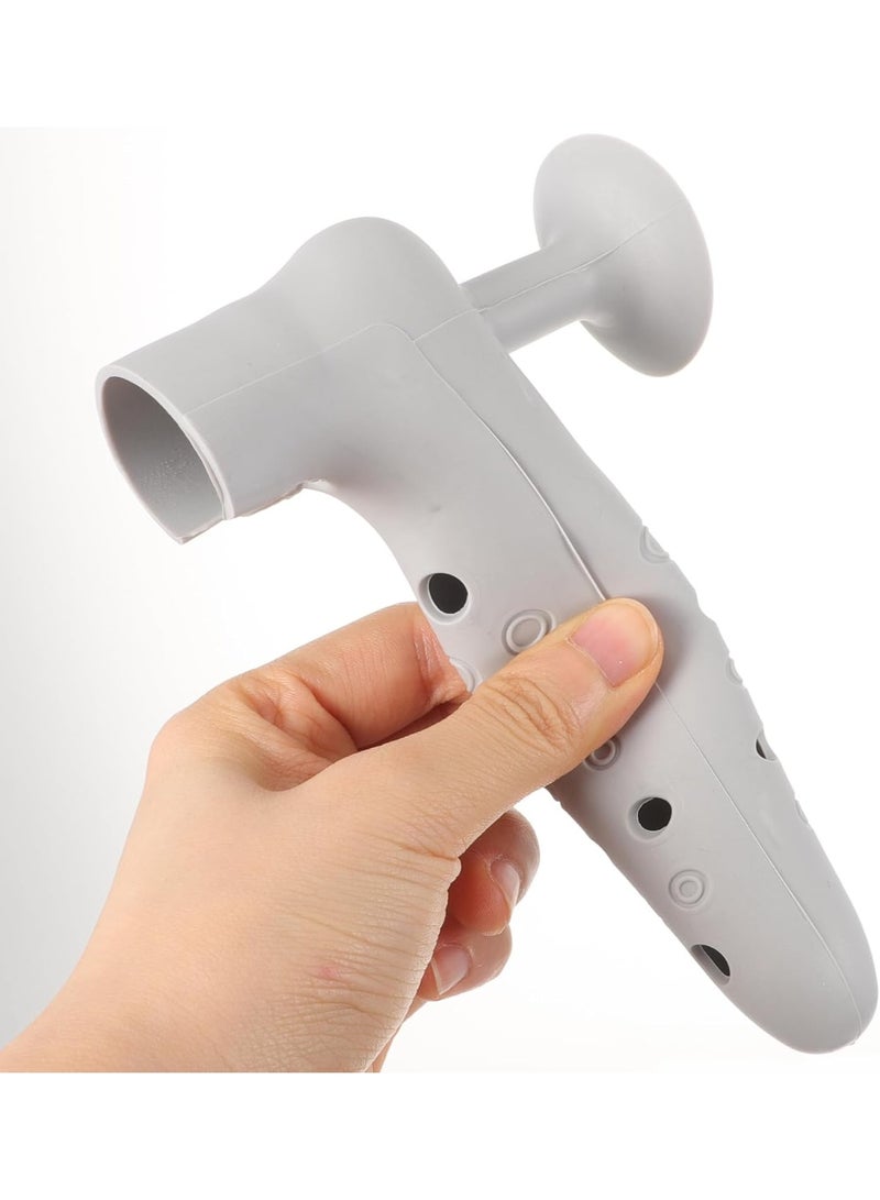 غطاء مقبض باب سيليكون قابل للتعديل مع مانع انزلاق مدمج يناسب أحجام المقابض المختلفة. غطاء مقبض مزخرف يحمي من الصدمات على الحائط. سهل التركيب للمنزل والمكتب. - Image 4